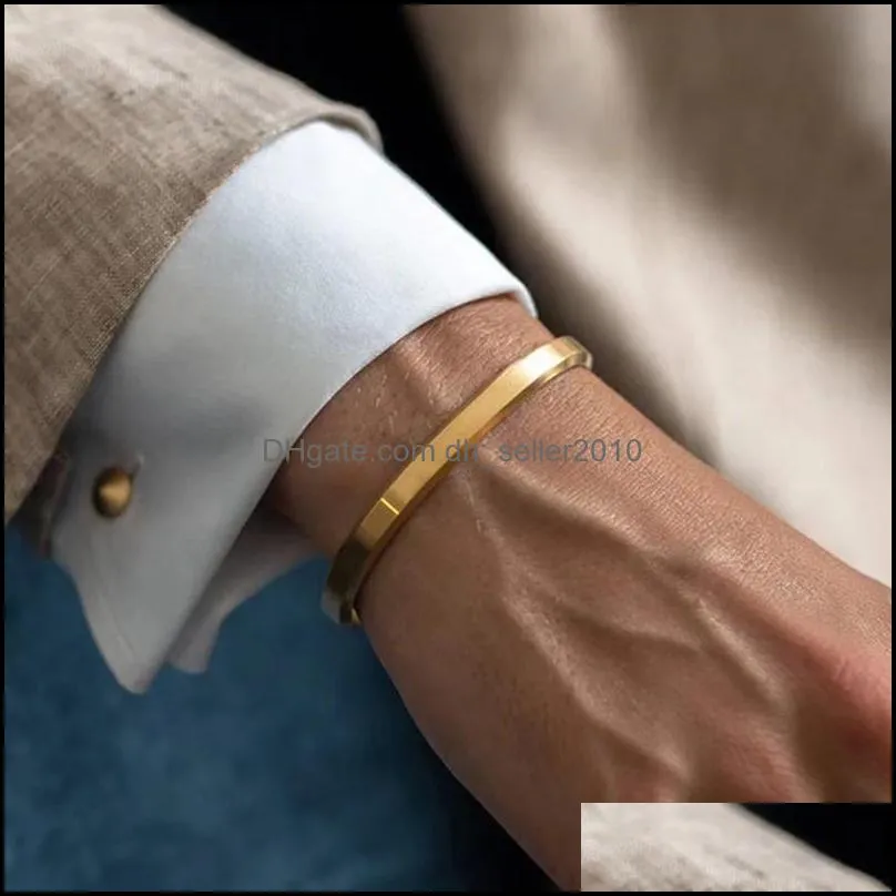 cuff bracelets bangles men women stainless steel gold bangle love  unisex pulseras luxury fashion jewelry bangles 97 r2
