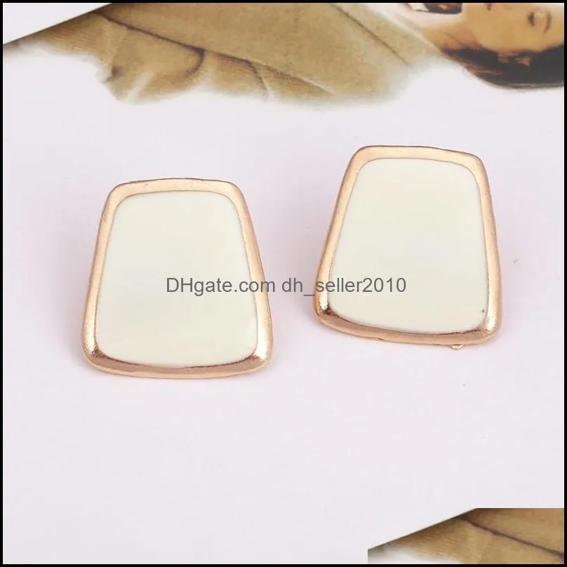 enamel korean stud earrings for women fashion jewlery simple earring 2896 q2