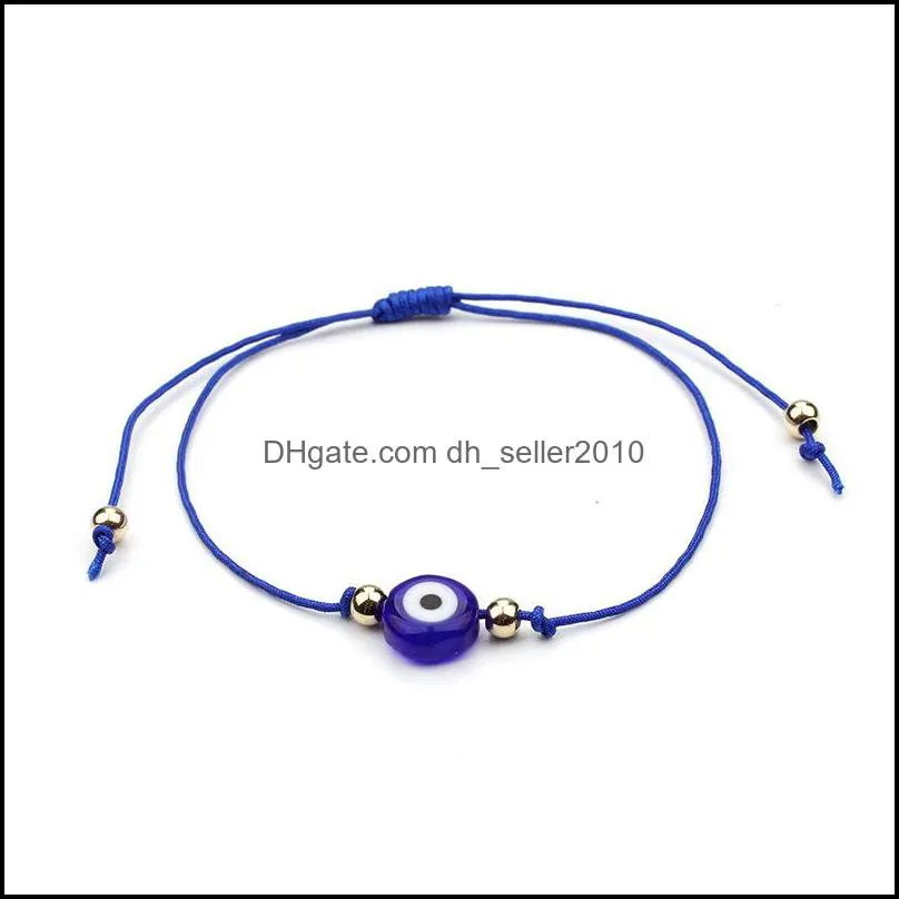 20pcs/lot lucky string evil eye lucky red cord adjustable bracelet diy jewelry 216 r2