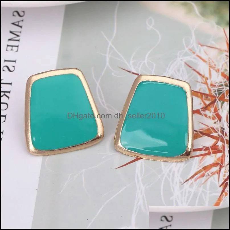 enamel korean stud earrings for women fashion jewlery simple earring 2896 q2