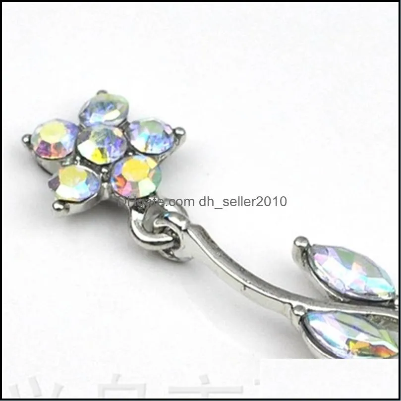 body jewelry alloy navel belly ring fashion puncture navels button rings dance women gold sliver 3 2hzb q2