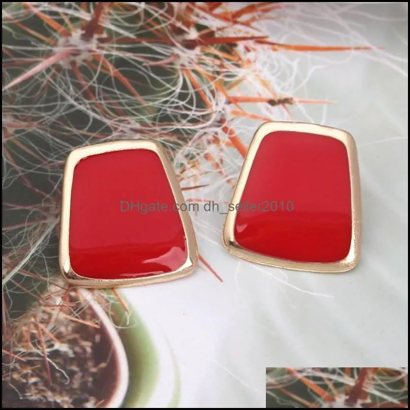 enamel korean stud earrings for women fashion jewlery simple earring 2896 q2