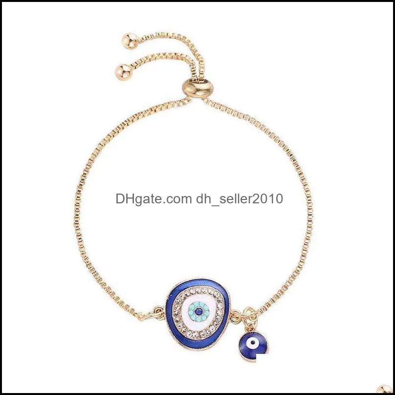 charm turkish blue crystal evil eye bracelets for women handmade gold chains lucky bracelet woman jewelry 2873631 tmmta jmxco 2708 q2