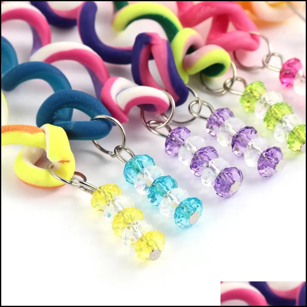 6 pcs lot colorful curler hair braid for girl hair styling tools festival daily cute roller braid styling accesories213s
