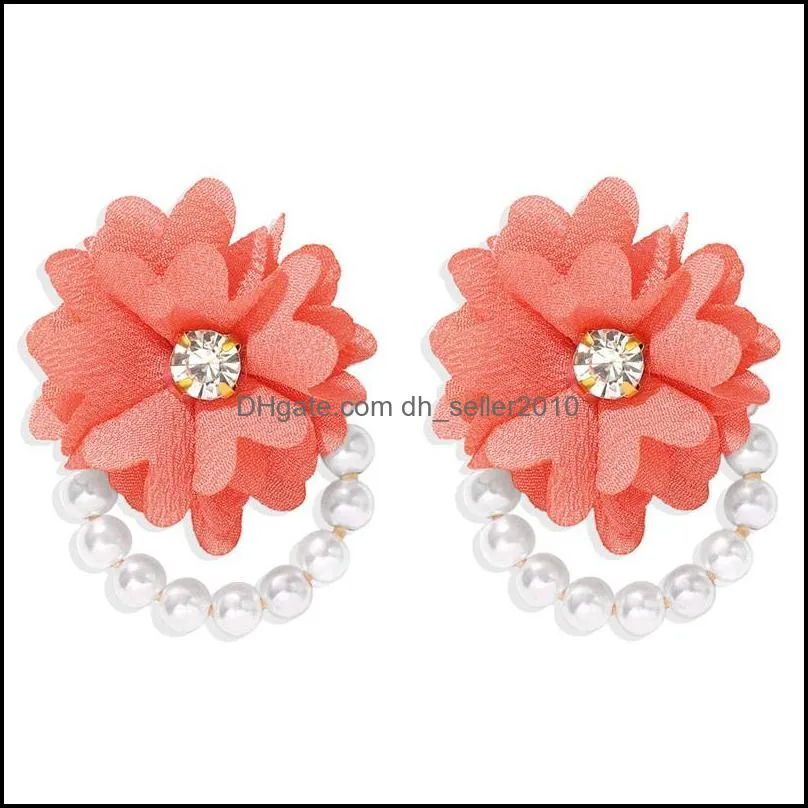 fashion flower stud earrings for women girls trendy plant statement pendientes jewelry gifts 2497 y2