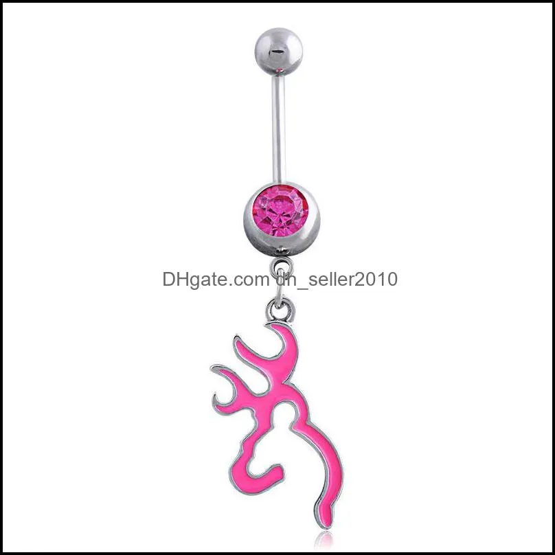 flame drip oil navel rings body jewelry belly button nail colorful fashion dance ornament red black 3ll q2