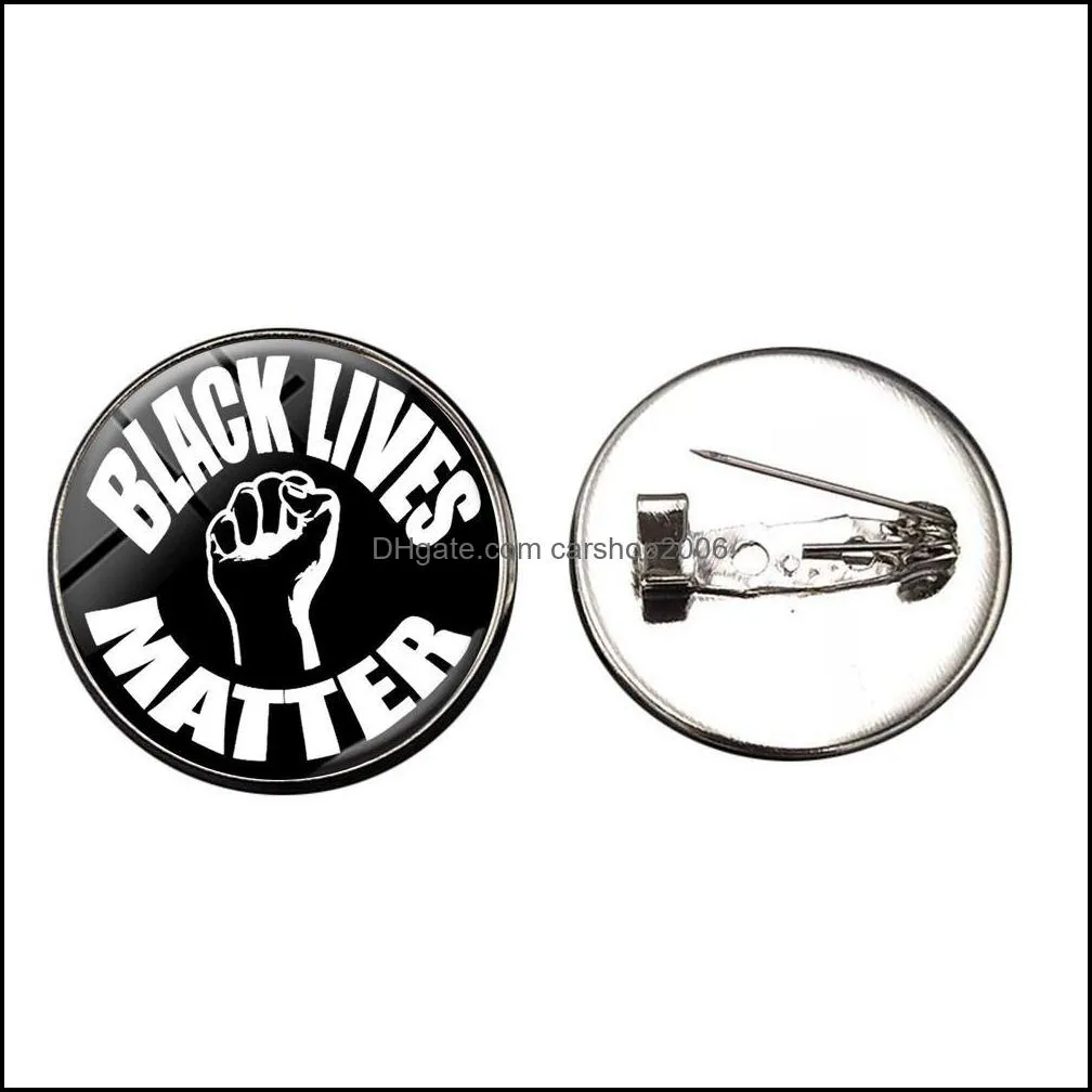 i can`t breathe Black Lives Matter Protest Time Gem Badge Pins Brooches Button Coat Jacket Collar Pin Badge Jewelry