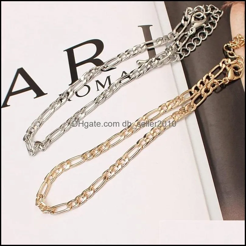 European and American Foreign Trade Anklets Jewelry Fashion Simple and Versatile Metal Chain Ladies Anklet C3