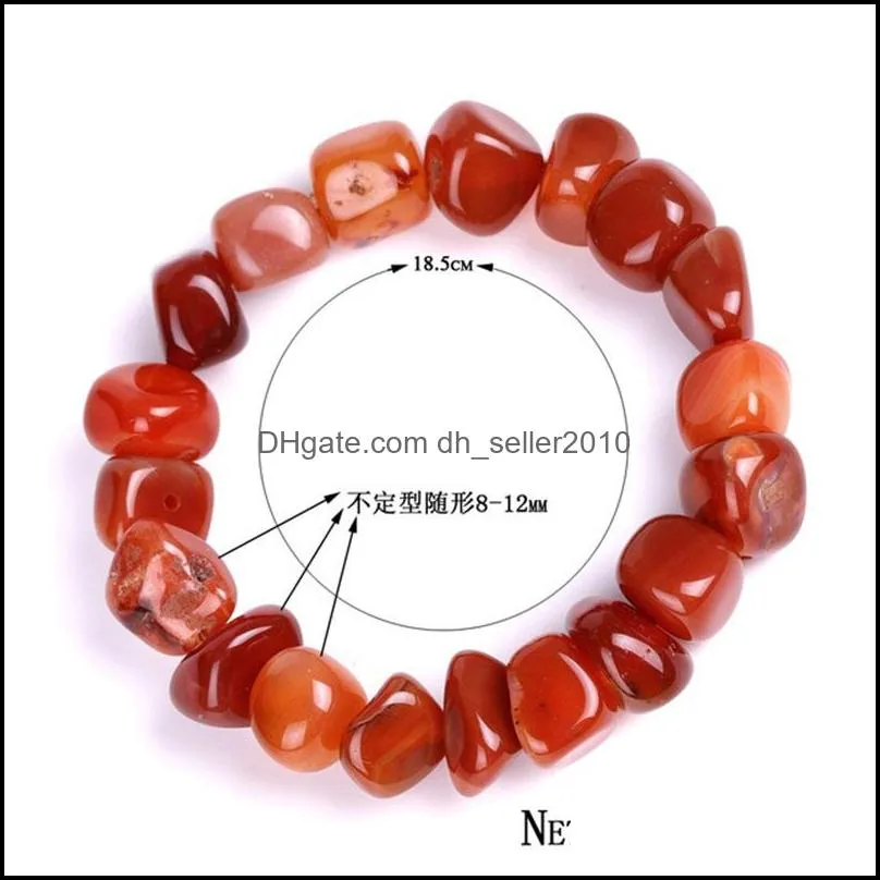 Indeterminate Following Shape Mixed Color Beaded Strands Bracelet Red Black Dream Agate Hand String Man Woman Ornaments Chain Bracelets 5 6by