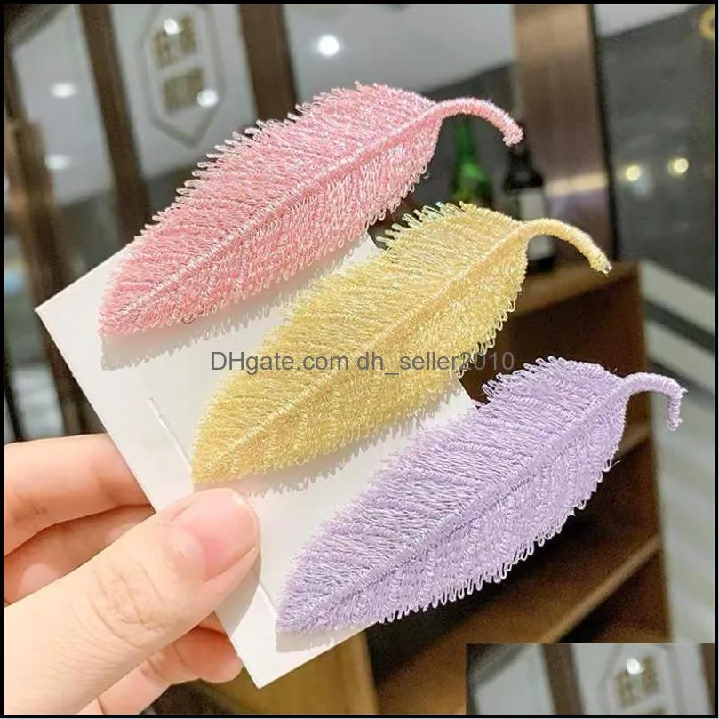 Fashion Hair Clips Jewelry Leaf Barrette Headdress Hairpin Handmade Hairs Clip Bobby Pin Girls Lady Cute Leaves Barrette