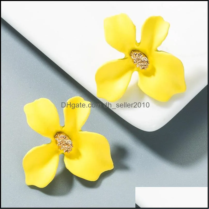 Personalized Candy Color Flower Stud Earring New Fashion Small Flower Earrings for Women Girls Korea Style Jewelry 99 G2