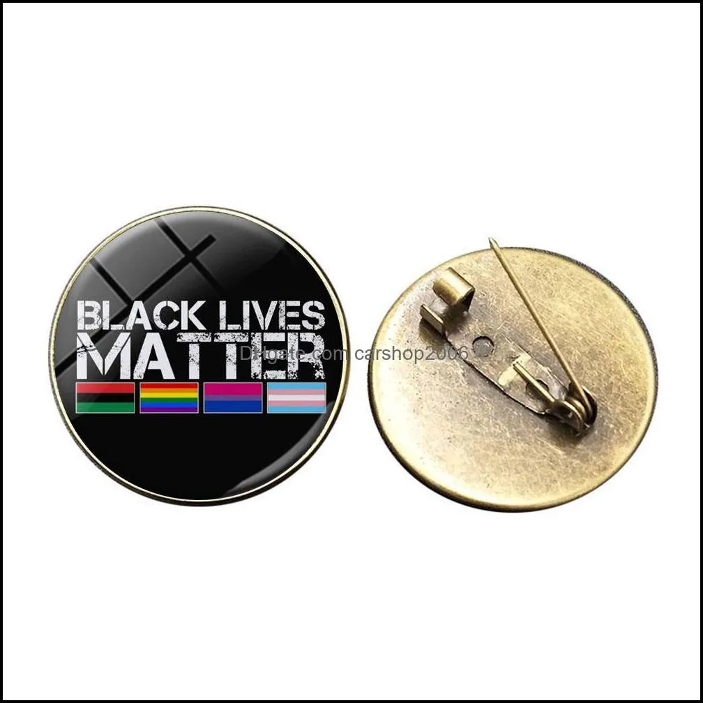 i can`t breathe Black Lives Matter Protest Time Gem Badge Pins Brooches Button Coat Jacket Collar Pin Badge Jewelry
