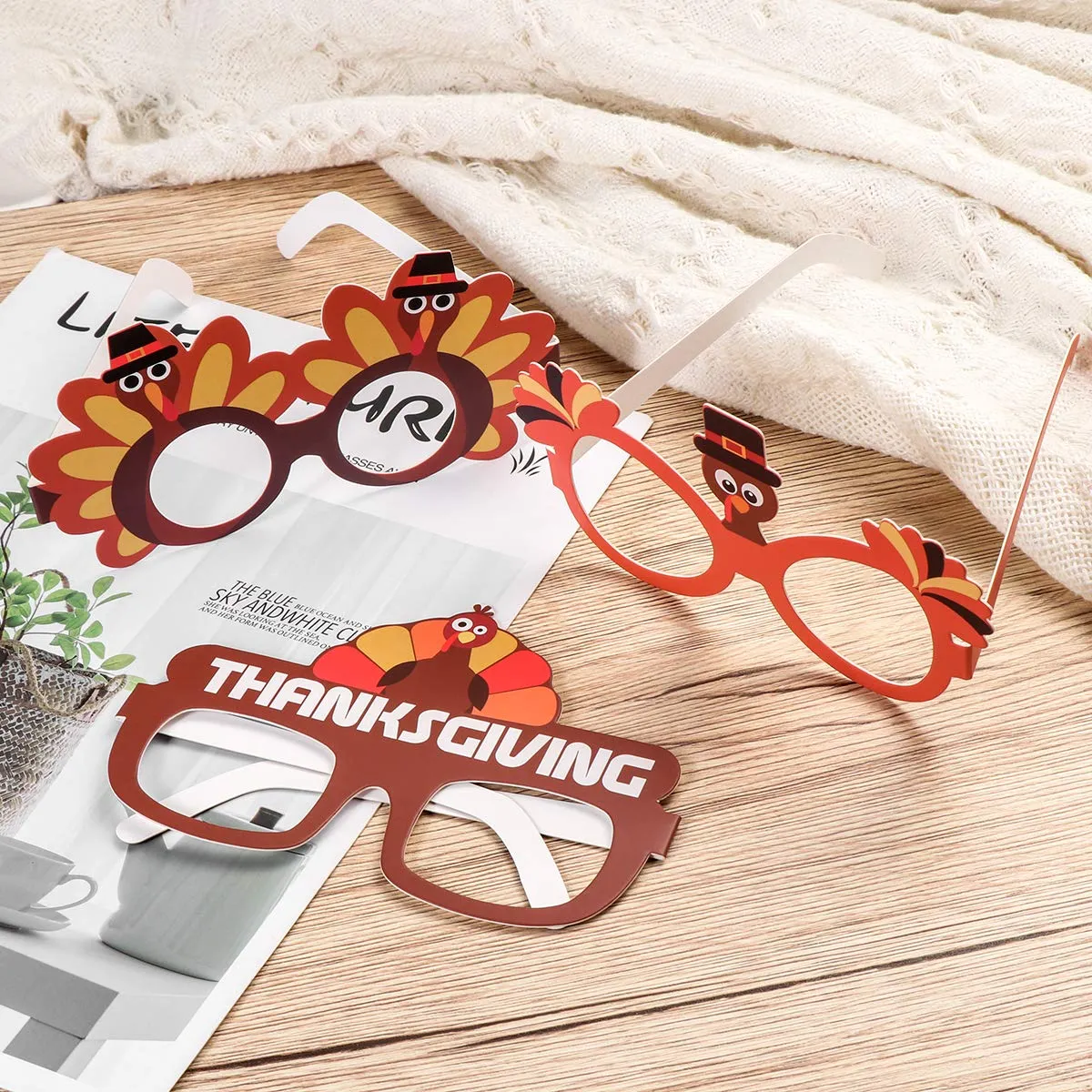 3ml thanksgiving turkey sunglasses creative thanksgiving day eyeglasses cosplay party glasses for thanksgiving day birthday party favor supplies