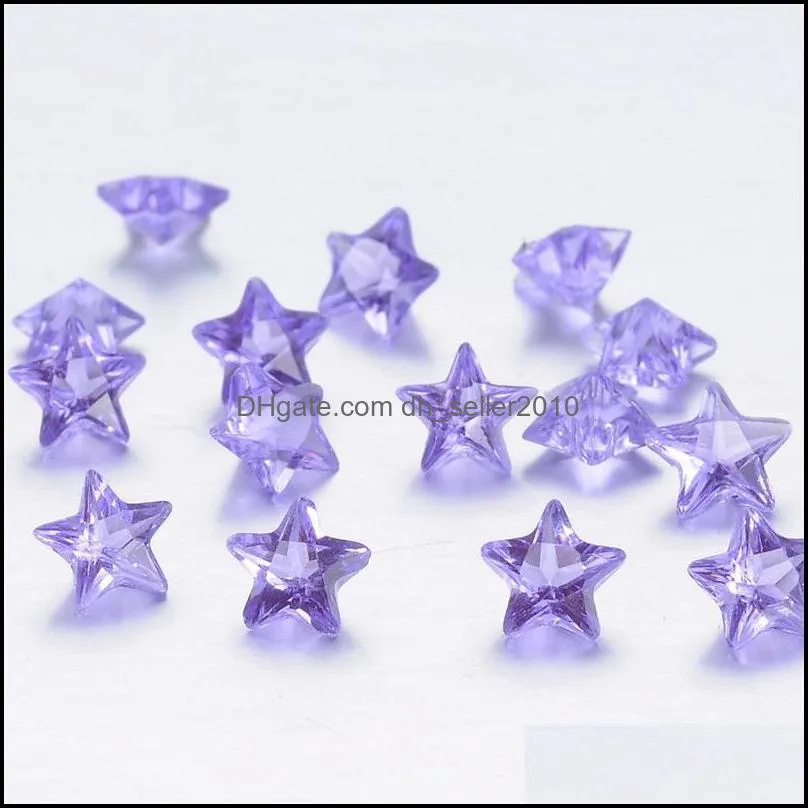 Crystal Star Floating locket charms Mix color 4mm round glass 500pcs/lot C3