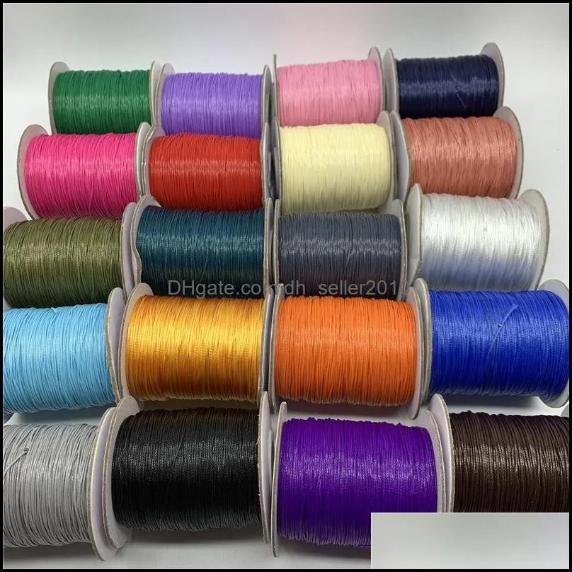160m Waxed Cotton Cord Waxed Thread Cord String Strap Necklace Rope For Jewelry Making For Bracelet 5581 Q2