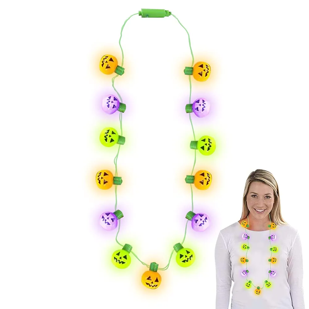 3ml light up led mardi gras beads necklace