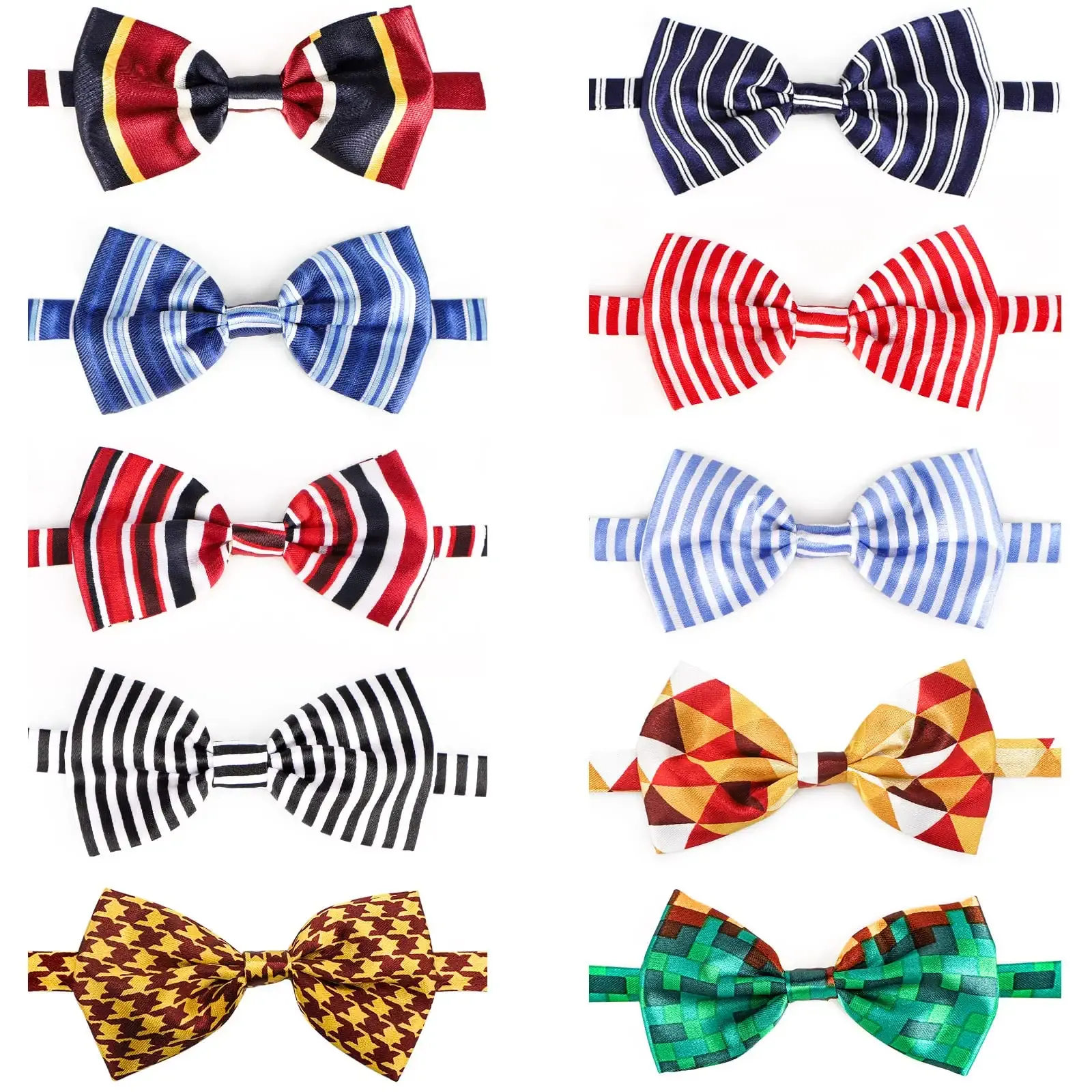 3ml pet dog bow ties collar adjustable cat bow ties neck bows bulk pet bowties mix solid pet collars accessories for small medium dog cat pets christmas birthday holiday photography