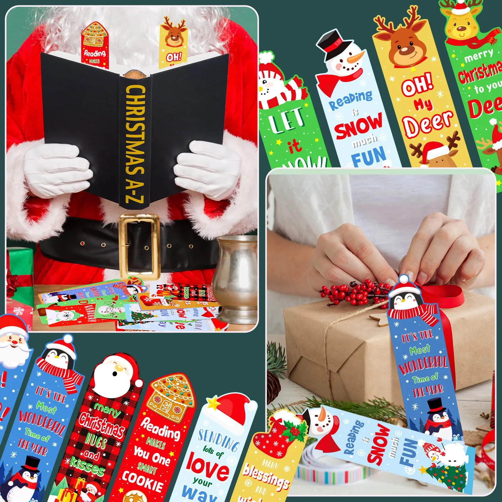 3ml scratch and sniff bookmarks kids scented bookmarks educational bookmark assorted smelly bookmarks for kids students reader 12 styles 12 scents santa style festival smell