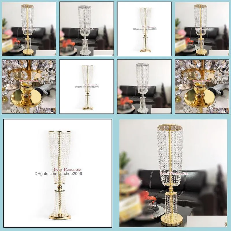 5pcs 31.4`` Tall Acrylic Crystal Wedding Road Lead Centerpiece Event Decoration/event For Table