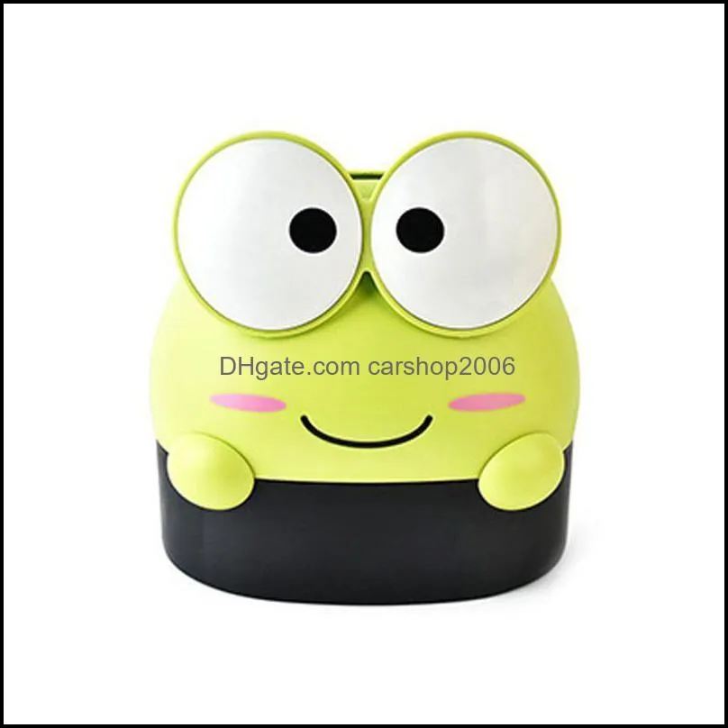 Cute Frog Box Napkin Storage Case Holder Desk Organizer For Home Room Kit