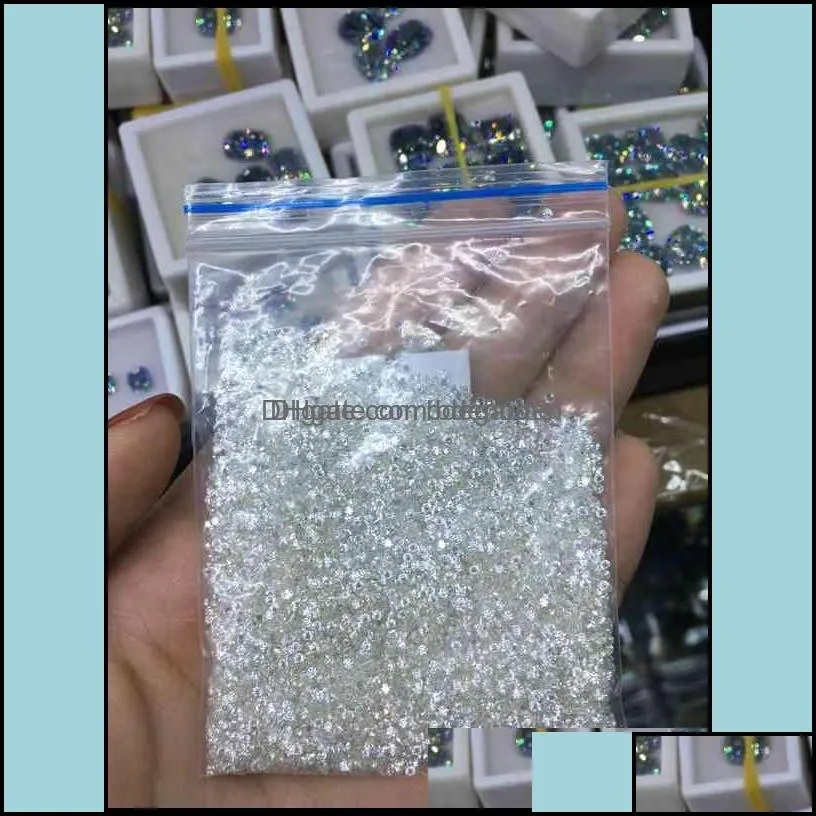 Loose Diamonds Jewelry 0.7-2.9Mm 1 Carat Gh Vvs1 Gemstones Round Cut Pass Lab Grown Diamond Testerjewely Gra Moissanite Reddit Drop
