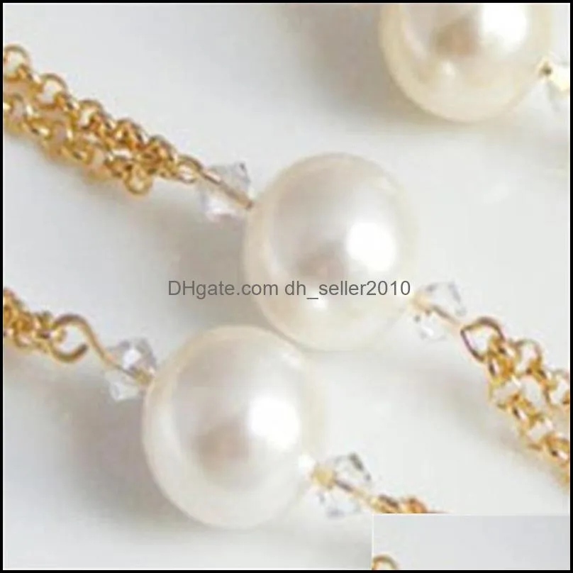 20pcs/lot white pearl Charms Ankle Anklet Bracelet Barefoot Sandal Beach Foot DIY Jewelry new C3