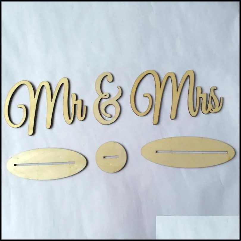 wedding signs wood mr & mrs table sign for bride and groom