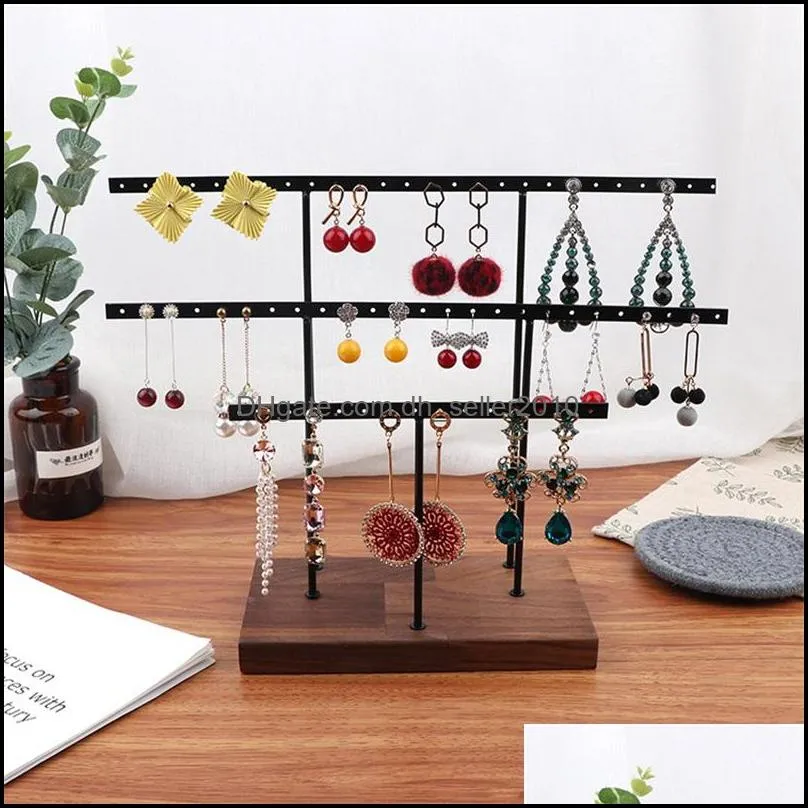 Hanging Jewelry Stand Display Rack Tree Organizer Metal Rack for Holding Women Jewelries Earrings Rings Necklaces Ear Stud Pendant 20211230