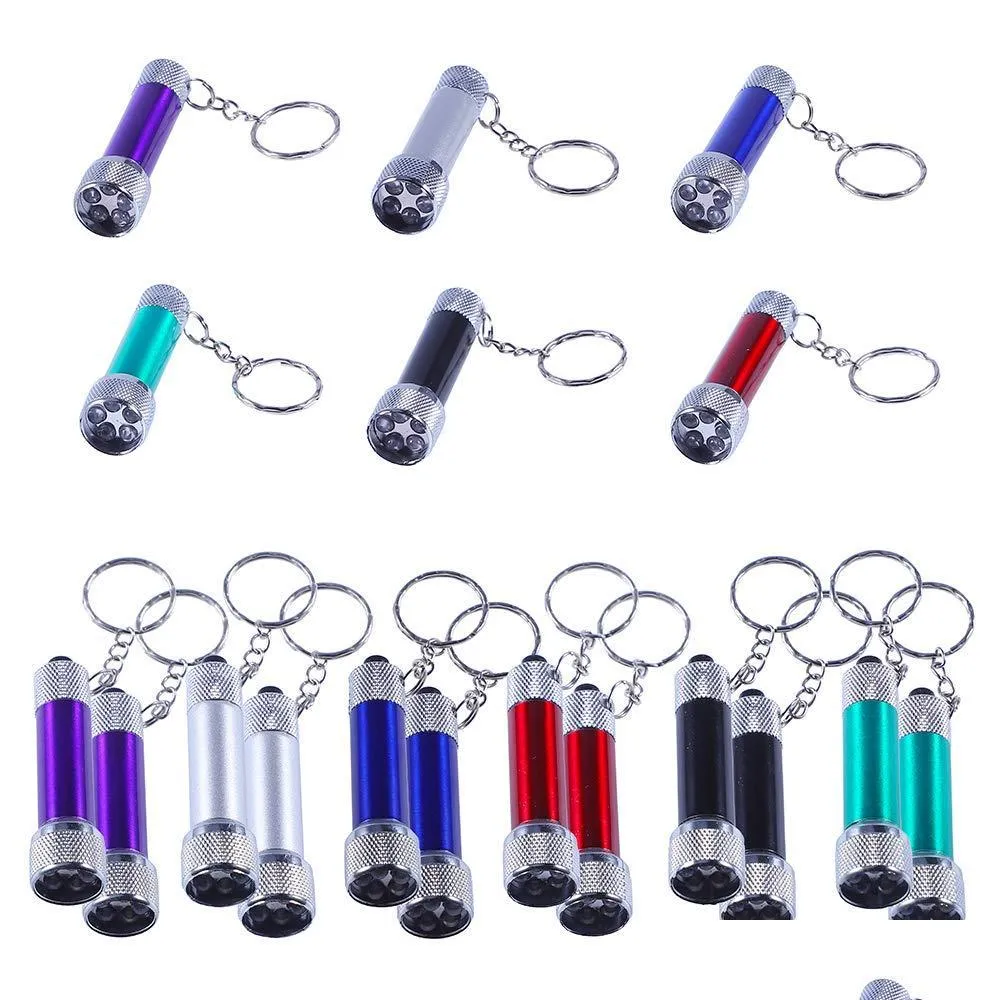 Laser Pointers Antner Mini Flashlights Keychain 5 Bbs Led Toy For Kids Party Favors Cam Travel Home Or Officebattery Included ampvD