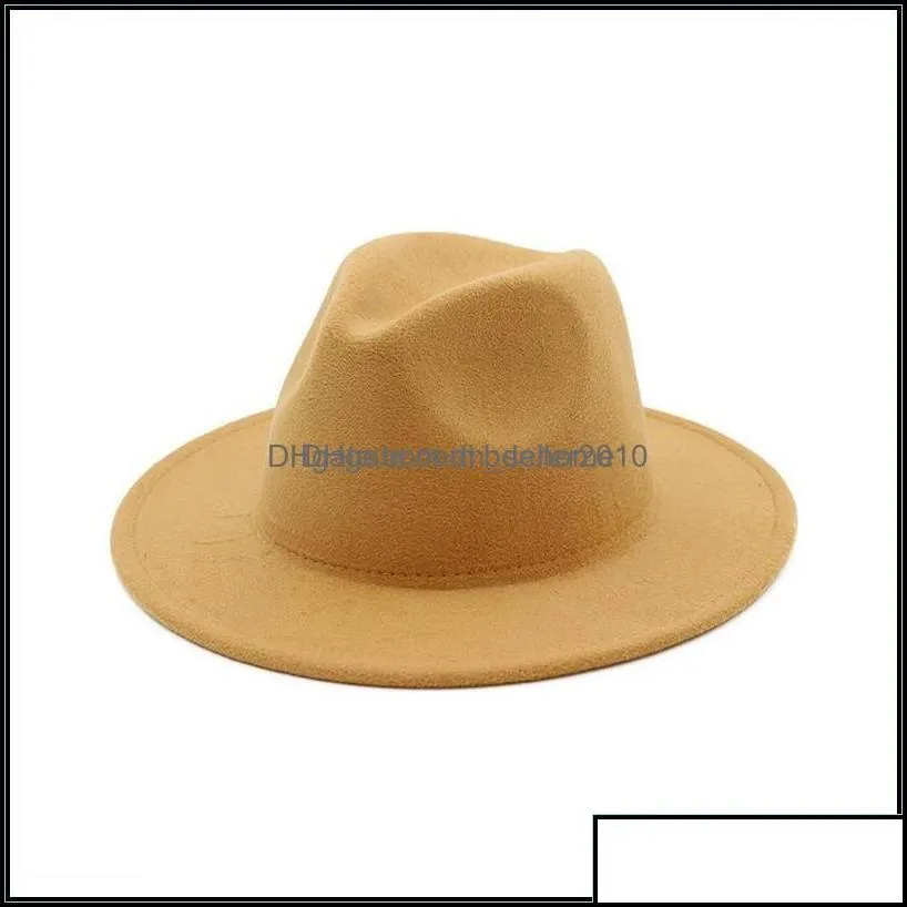 Stingy Brim Hats Felt Fedora Hats Mens Womens Hat Women Men Fedoras Bk Woman Man Jazz Panama Cap Female Male Caps Fashion Accessories