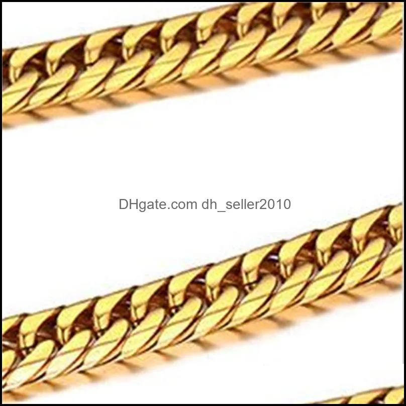 14K Gold  Men`s Cuban Curb Link Chain Necklace 24