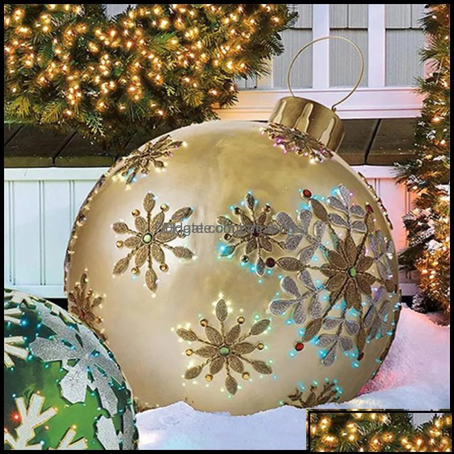 Christmas Decorations Festive & Party Supplies Home Garden Balls Tree Xmas Gift Decor For Outdoor Pvc Inflatable Toys A02 Drop Delivery