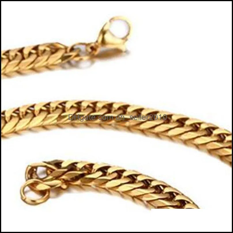 14K Gold  Men`s Cuban Curb Link Chain Necklace 24