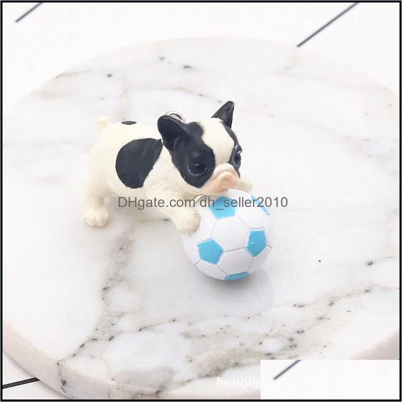 Charms 30-50MM Fashion Craft Animal Jewelry Resin 3D Pet Dog Puppy For Keychain Making Pendants Hanging Handmade Diy Material1