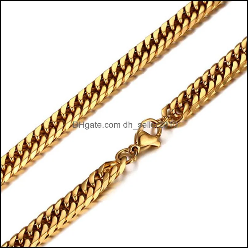 14K Gold  Men`s Cuban Curb Link Chain Necklace 24