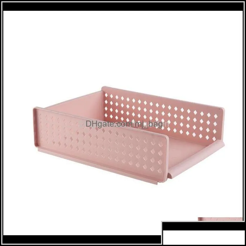 Holders Racks Stackable Der Divider Assemble Shelf Foldable Clothes Shee Rack Layer Separator Wardrobe Closet Storage Organization Bas