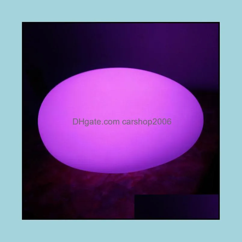 Creative Modern Waterproof Egg Stone PE Led RGBW Table Lamp For Bar Bedroom Living Room & Christmas Free Shippin 1pc