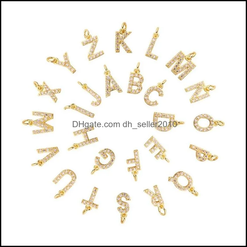 26 Alphabet Pendant Iced Out Pendant Micro-inlaid Alphabet Designer Jewelry Accessories English Alphabet Pendant Necklace Bracelet C3
