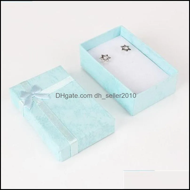 Paper Jewelry Box Pendants Necklaces Earrings Rings Packaging Boxes Cardboard Jewellery Cases for Anniversary Wedding Birthday 83 D3