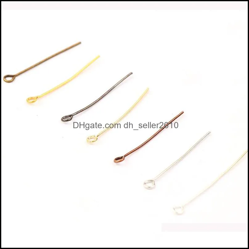 Eye Head Pins Classic 7 colors Plated Eyes Pin For Jewelry Findings Making DIY Supplies C3