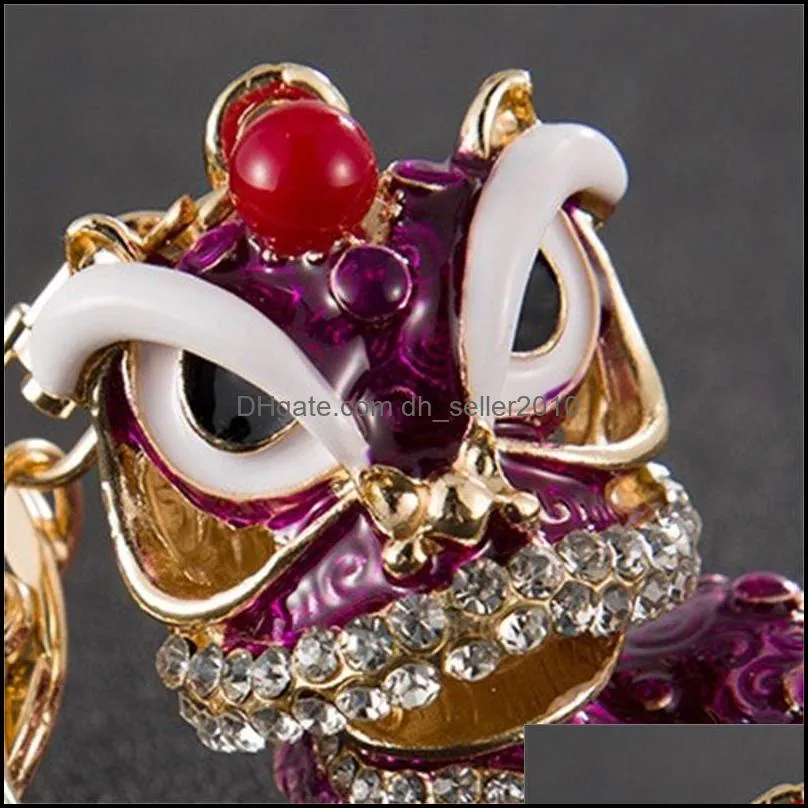 Fine Key Chain Creative Small Gift Chinese Style  Dance Kirin Alloy Fashion Girl`s Bag Ornament Automobile Hanging C3