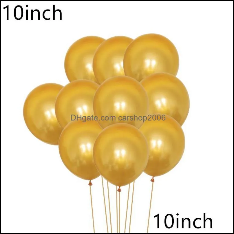 12inch 20Pcs Rose Gold Balloon Set Confetti Metallic Balloons Birthday Wedding Anniversary Baby Shower