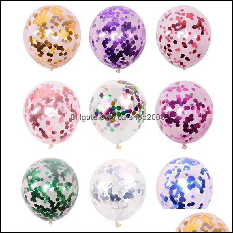 Beautiful Latex Confetti Balloons Diy Romantic Wedding Engagement Events 12 Inches Sequin Balloon