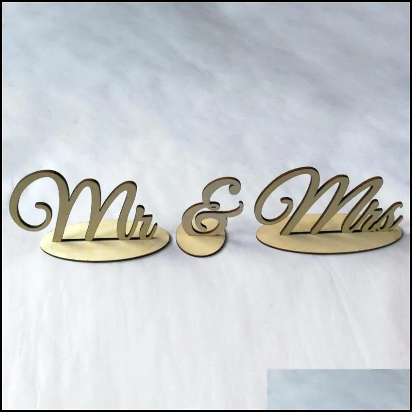 wedding signs wood mr & mrs table sign for bride and groom