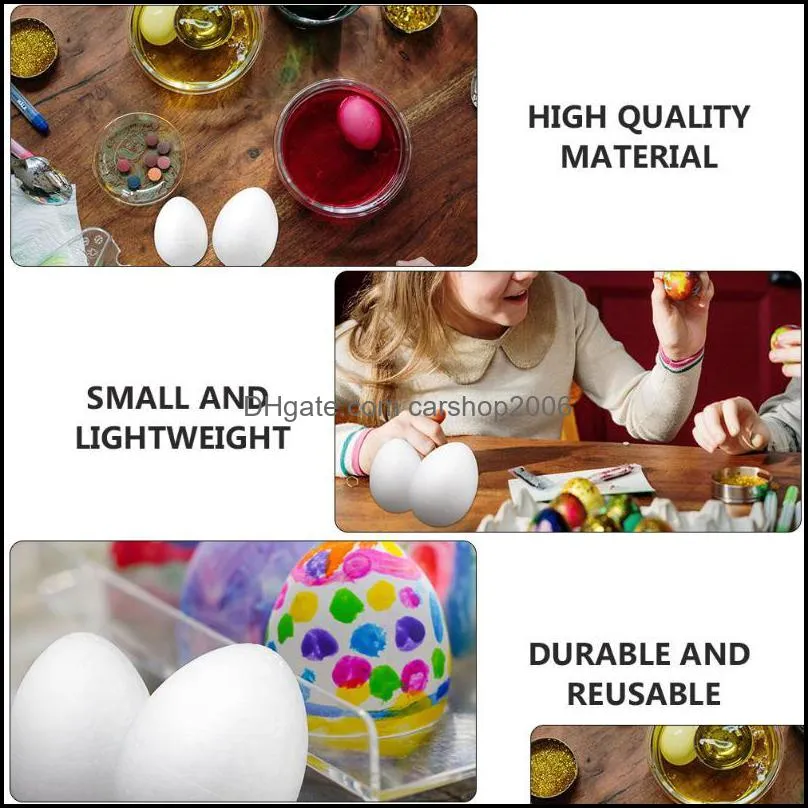 24Pcs Funny Easter DIY Eggs Simulation Hand Painted Egg