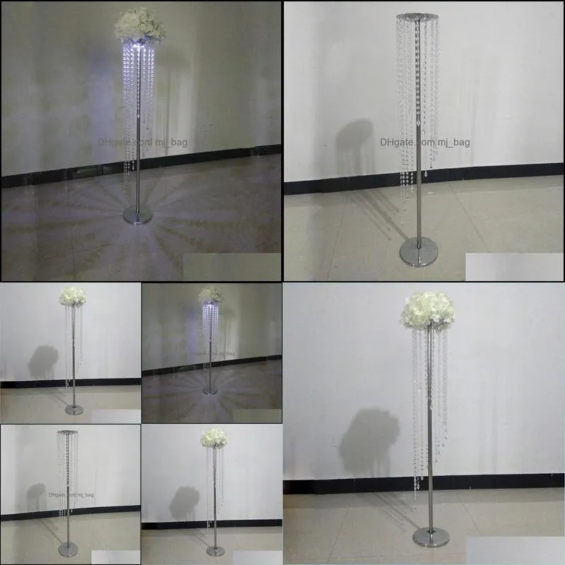 Wedding Metal Candlestick Flower Vase Table Centerpiece Event Rack Road Lead DecorationParty PartyParty