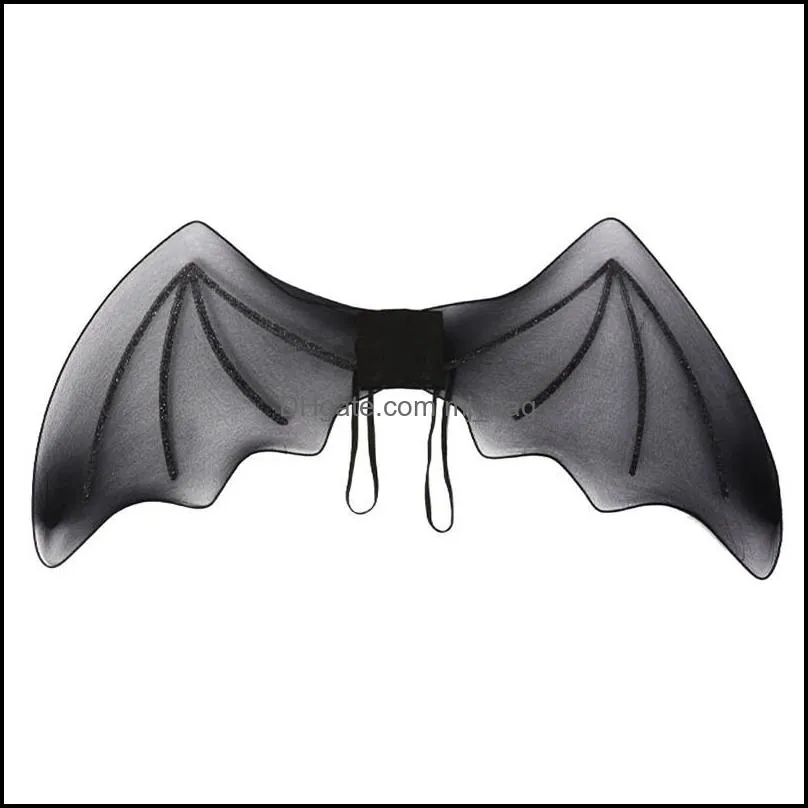 Easter Cool Devil Wings Bat Black Vampire Kids Halloween Cosplay Dress Up Performance Props Little