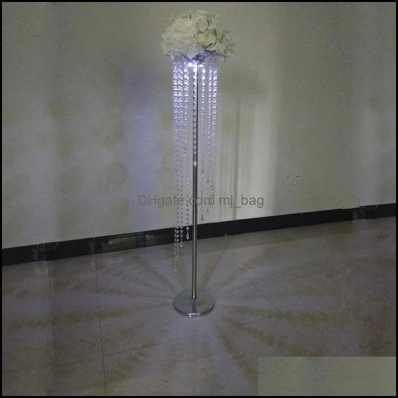 Wedding Metal Candlestick Flower Vase Table Centerpiece Event Rack Road Lead DecorationParty PartyParty
