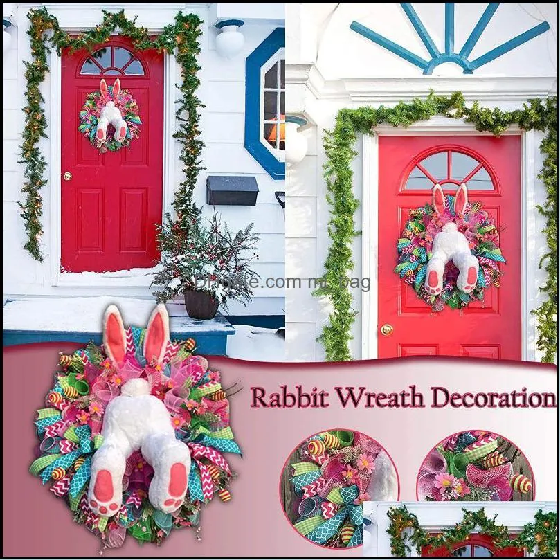 Easter Colorful S Door Ornaments Wall Decorations Eggs Happy Decor For Home 2022