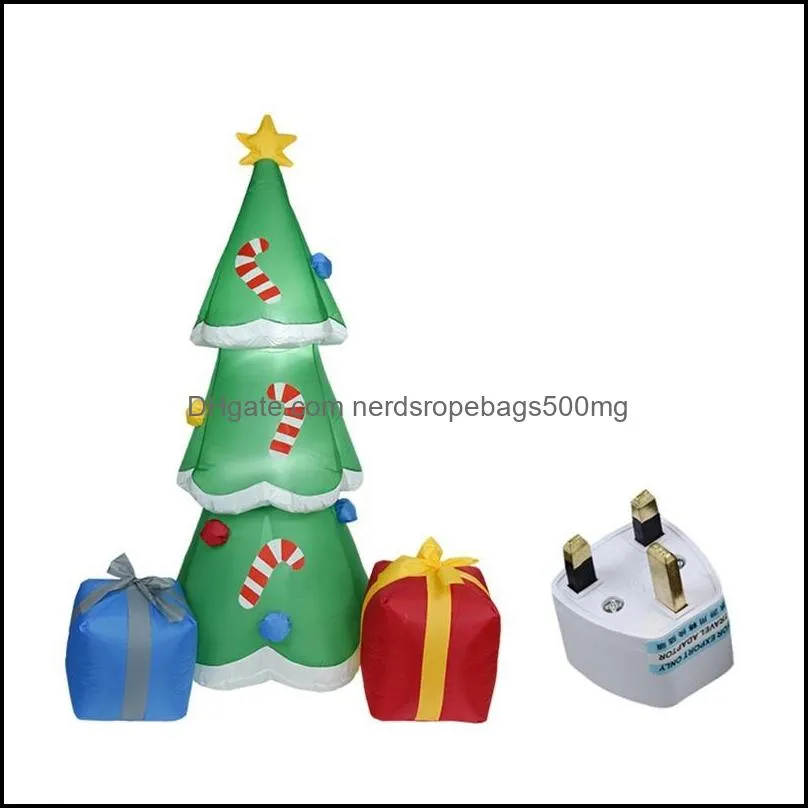 1.8m christmas tree model with led light inflatable air blower outdoor yard garden xmas ornamentparty